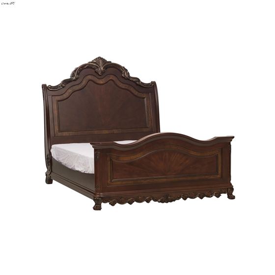 Deryn Park Cherry Queen Sleigh Bed by Homelegance