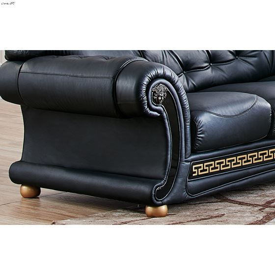 Apolo Black Sectional Detail 3