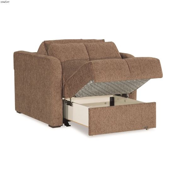 Ferra Fashion Brown Chair Bed-2