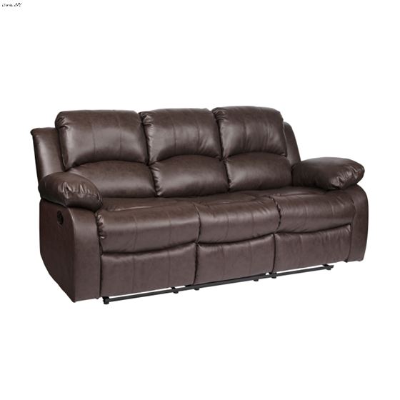 Homelegance Cranley Brown Reclining Sofa 9700BRW-3