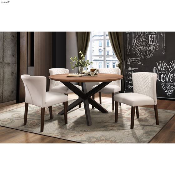 Nelina 53 Inch Round Dining Table 5597-53 by Homelegance finish