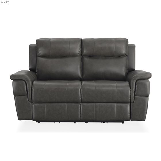 Dendron Charcoal Leather Power Reclining Lovesea-2