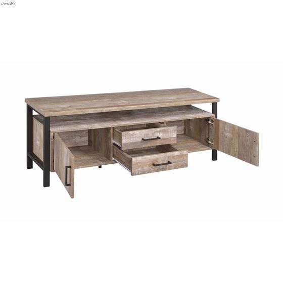 Weathered Oak 59 inch 2 Drawer TV Stand 722572-2