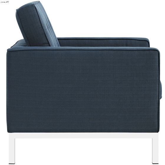 Loft Modern Blue Fabric Tufted Chair EEI-2050-AZU by Modway 2