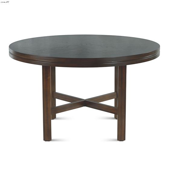 Hartford 62 inch Espresso Round Dining Table HF6262T by Steve Silver side