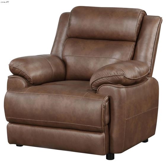 Ellington Dark Brown Padded Arm Chair 508283-4