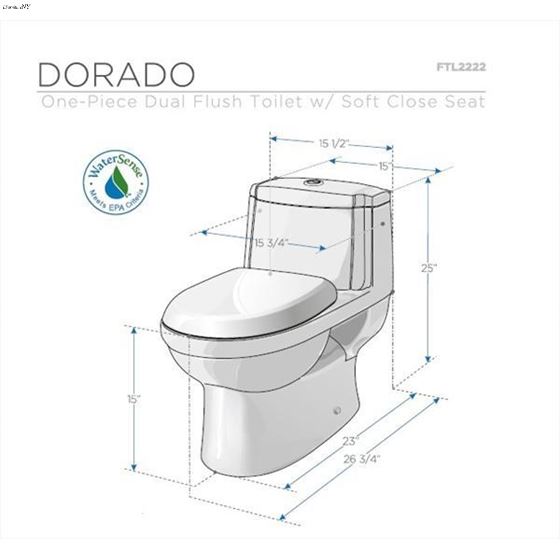 Dual Flush Toilet  FTL2222- 2