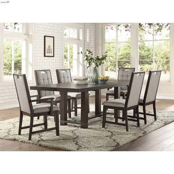 Rathdrum Double Pedestal Trestle Dining Table 5654-92 in Set