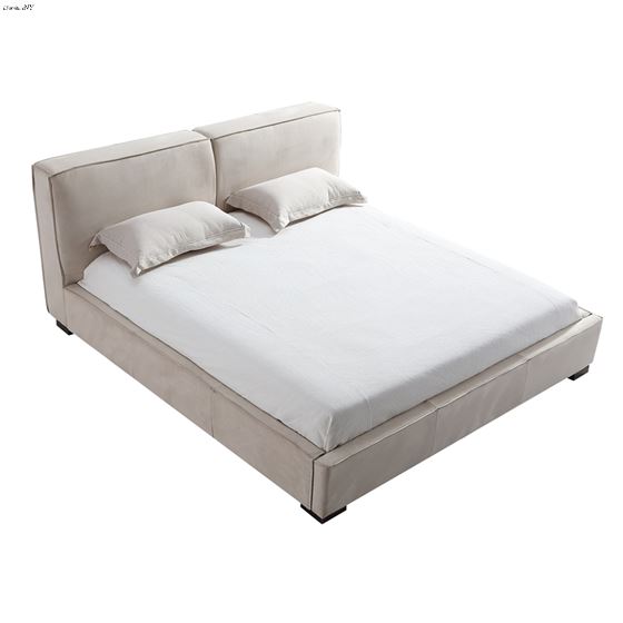 Serene Natural Upholstered Modern Bed Top