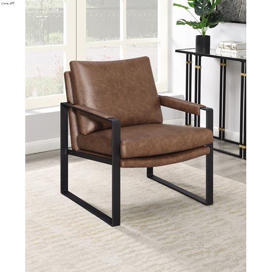 Rosalind Umber Brown Accent Chair 904112-2