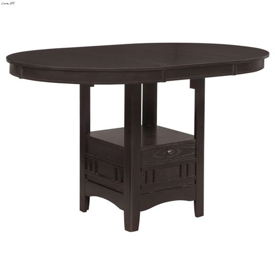 Lavon Oval Espresso Counter Height Dining Table-2