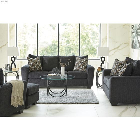 Wixon Slate Grey Fabric Sofa 57002-4