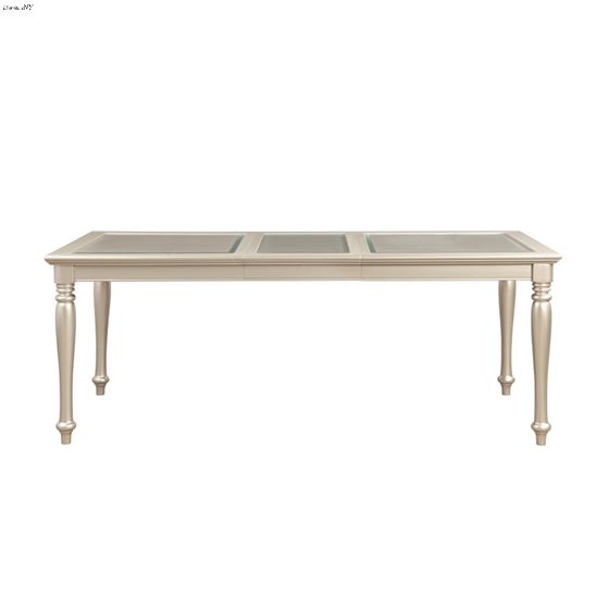 Celandine Silver Dining Table 1928-78NG by Homelegance side open