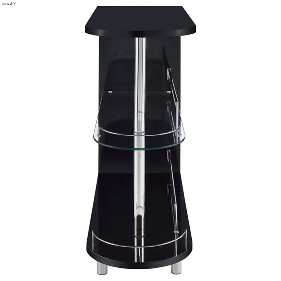 Coaster Adolfo Black Gloss Home Bar Table 101063 2