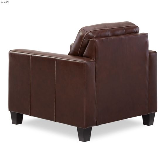 Altonbury Tufted Walnut Leather Chair 87504-4