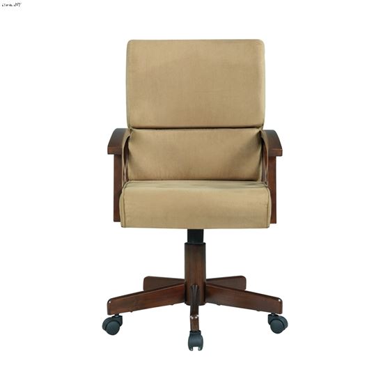 Marietta Upholstered Game Arm Chair Tobacco And Tan 100172 Side