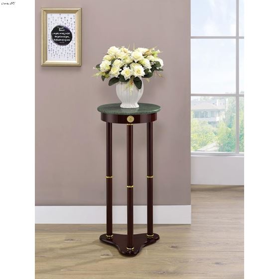 Edie Round Marble Top Plant Stand 3315 By Coaster 2