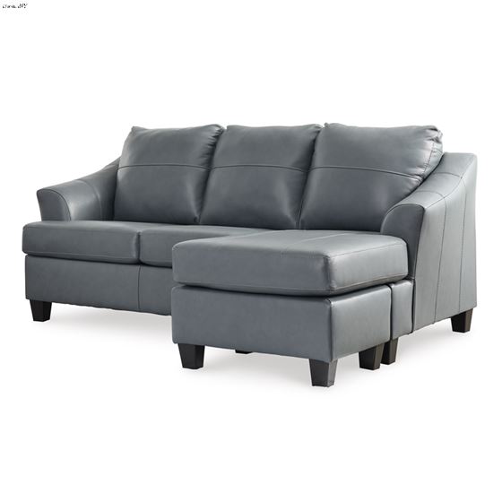 Genoa Steel Leather Sofa Chaise 47705-2