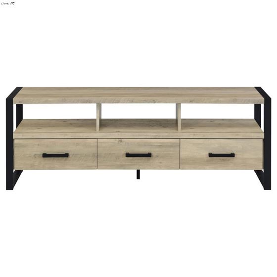 James Distressed Pine 60 inch 3 Drawer TV Stand-4