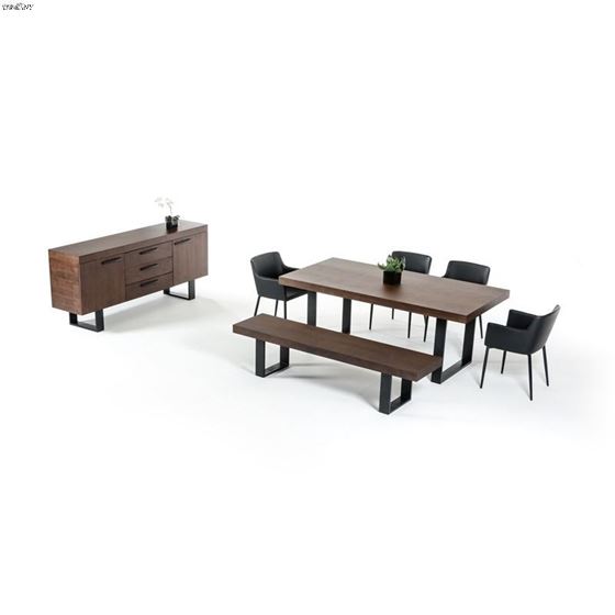 Modrest Lola Modern Wenge Walnut Dining Table 4