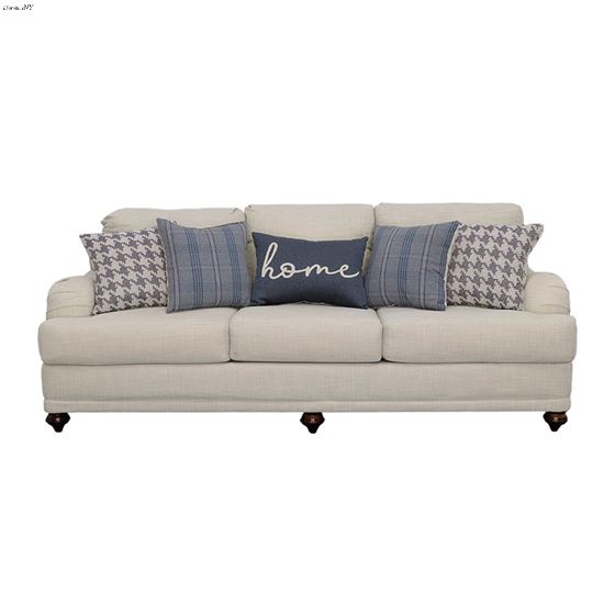 Glenn Light Grey Linen Sofa 511091-2