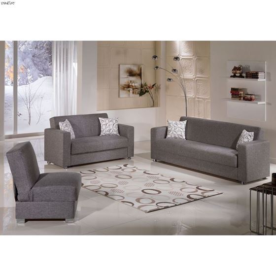 Tokyo Loveseat in Diego Grey-4