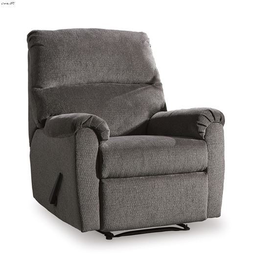 Nerviano Gray Fabric Recliner 10803-2