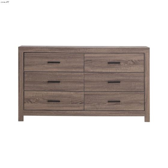 Brantford Barrel Oak 6 Drawer Dresser 207043-3