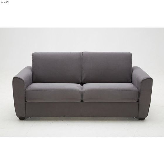 Mono Dark Grey Microfiber Sofa Bed Front