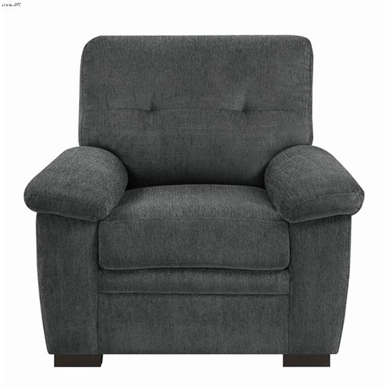 Fairbairn Charcoal Fabric Arm Chair 506586-2