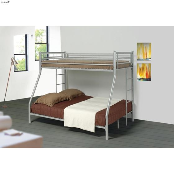 Hayward Twin Over Twin Silver Bunk Bed 460062