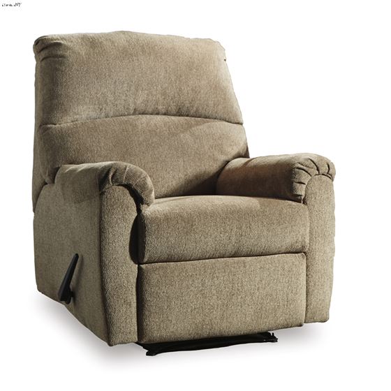 Nerviano Mocha Fabric Recliner 10801-2