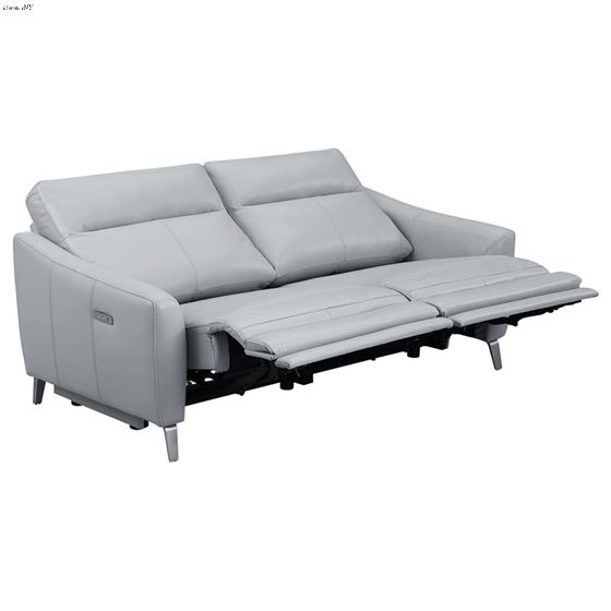 Derek Light Grey Power Reclining Sofa 602501P-4