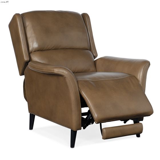 Deacon Rogue Walnut Leather Power Recliner with-2