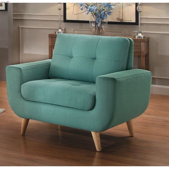 Deryn Teal Fabric Chair 8327TL-1 by Homelegance 2