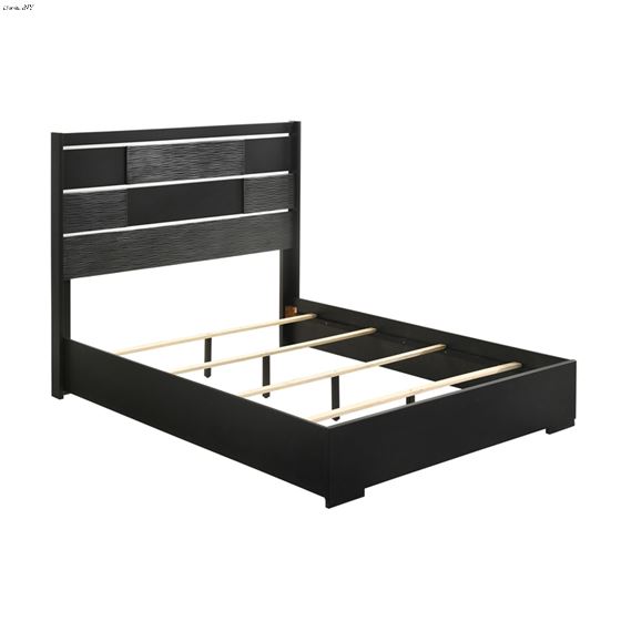 Blacktoft Black Queen Panel Bed 207101Q-2