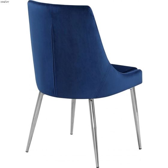 Karina Navy Upholstered Velvet Dining Chair - Ch-2