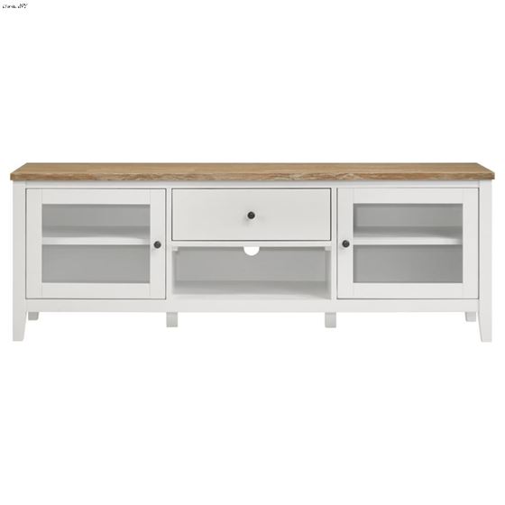 Angela White and Brown 67" TV Stand 708253-4