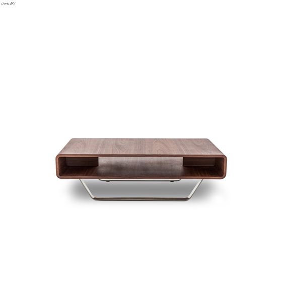 Modrest Avis Modern Walnut Matte Coffee Table 4