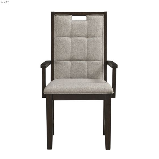 Rathdrum Light Grey Dining Arm Chair Front