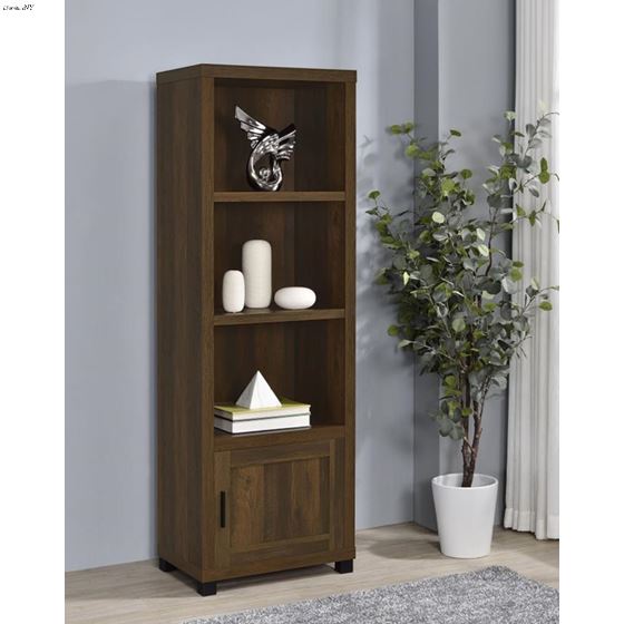 Sachin Dark Pine 3 Shelf Media Tower 707736-2