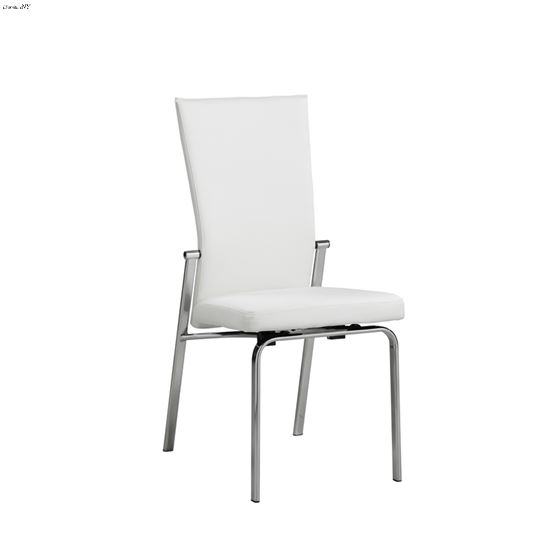 Molly White Dining Side Chair with Adjustable Back - Set of 2