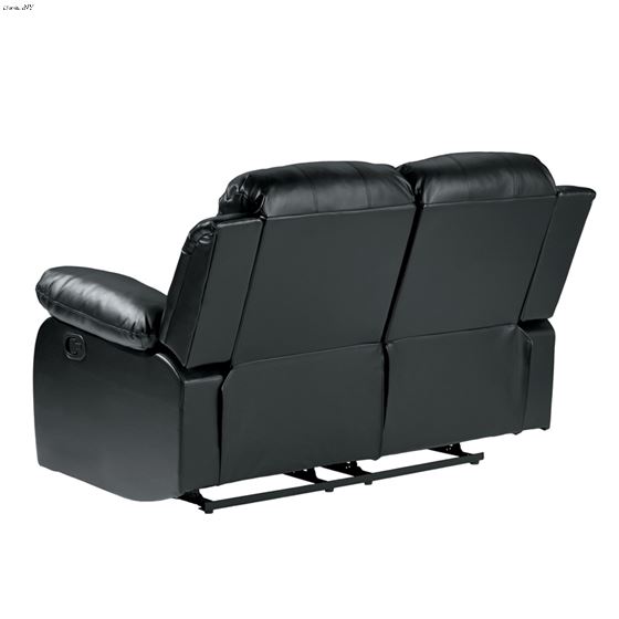 Granley Black Reclining Loveseat 9700BLK-2 back