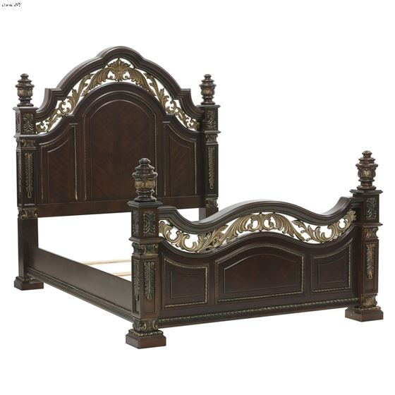 Catalonia Traditional Cherry Queen Bed 1824-1-2