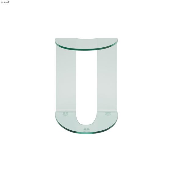 Lido Clear Glass End Table - 2