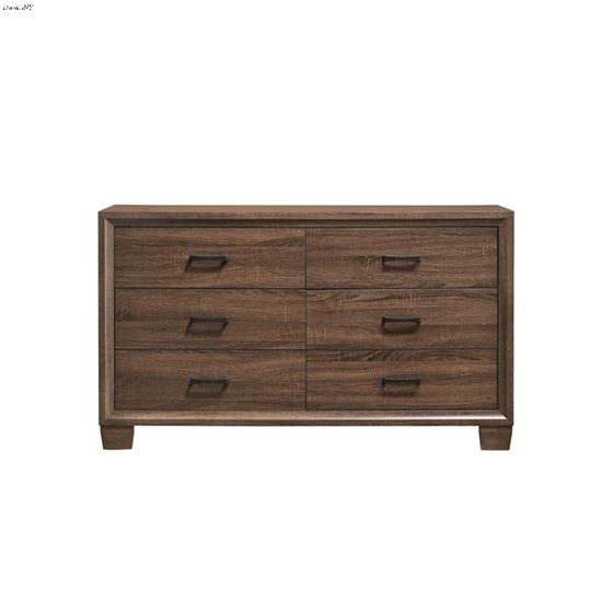 Brandon Warm Brown 6 Drawer Dresser 205323-3