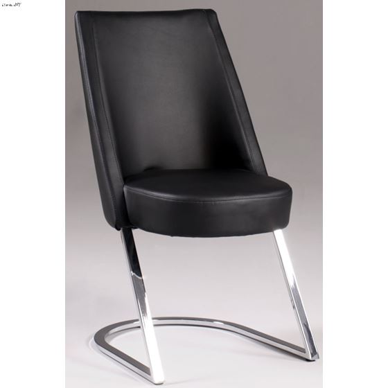 Tami Black Upholstered Dining Side Chair