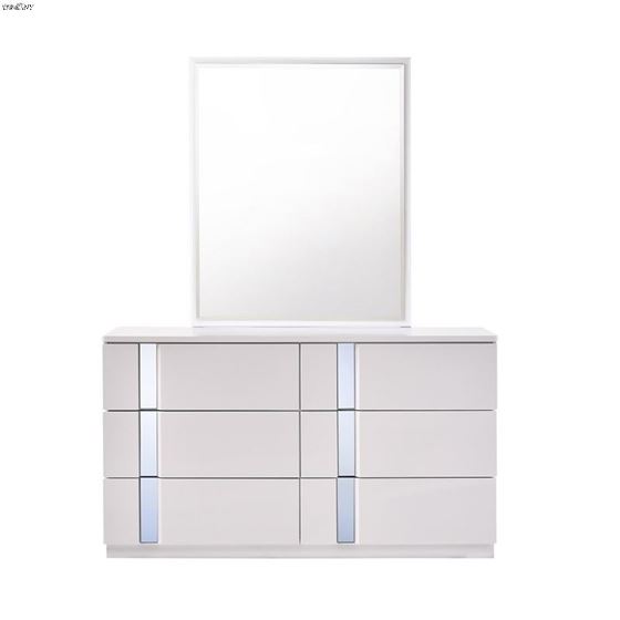 Palermo White 6 Drawer Dresser-2