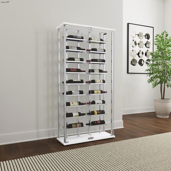 Montara 2 Door Glass Wine Storage LED Curio 182037