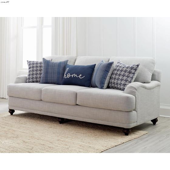 Glenn Light Grey Linen Sofa 511091-4